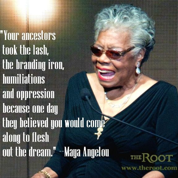 Maya Angelou's life reflected the struggle African Americans have in America.  But . . . So We Rise!
