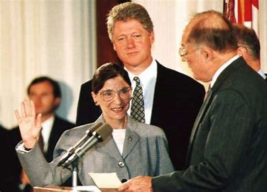 President Bill Clinton Nominates Ruth Bader Ginsburg as Supreme Court Justice