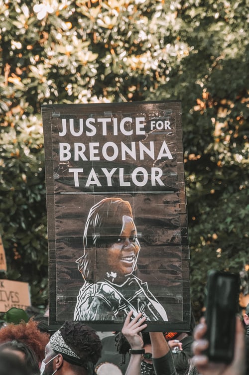 No justice for Breanna Taylor, who was shot to death by police as she lay in her bed sleeping.