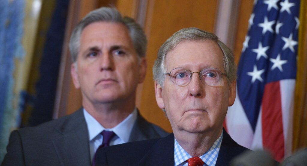 Congressman Kevin McCarthy and Senator Mitch McConnell have halted democracy in America through policies for the rich and political reasons more than anyone in the 20th century.